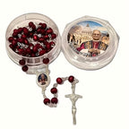 Rosario Católico con Estuche Decorativo – Edición Especial Papa León XIV